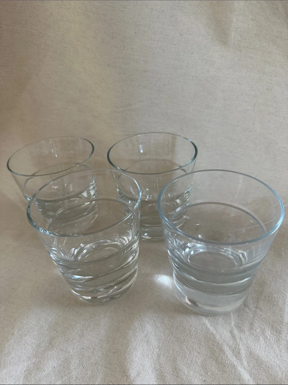 Crate and Barrel S/4 Callaway lowballs